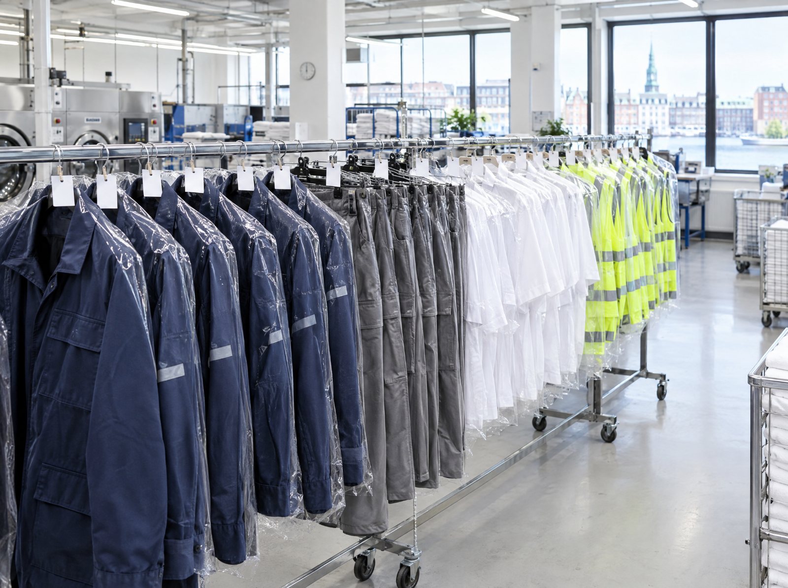 Arbejdstøj hængt klar pr. medarbejder